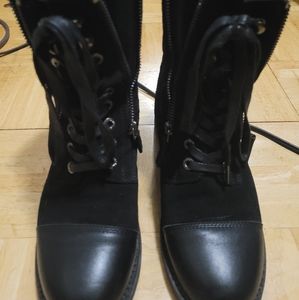 Chanel combat boots
